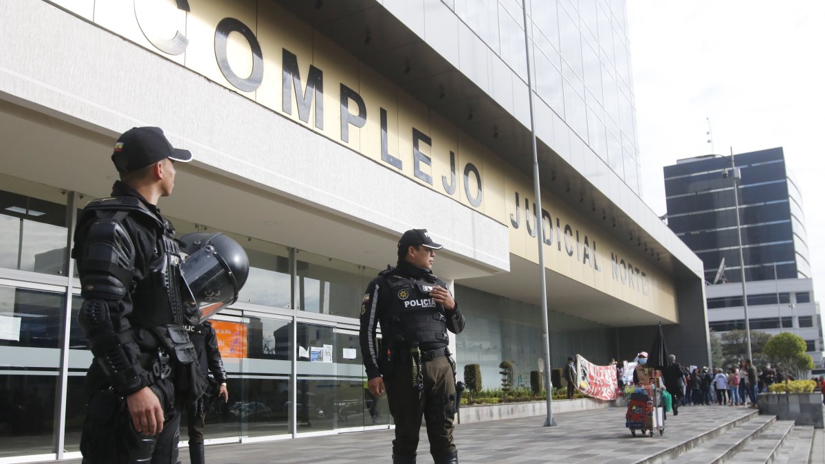 Fachada de Unidad Judicial Norte, en Quito, Pichincha.