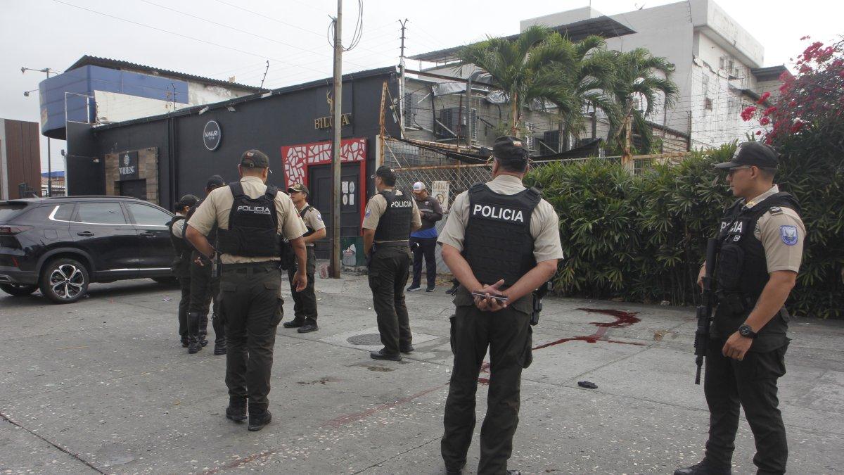 Los agentes cercaron la zona para poder recabar indicios balísticos en esa zona del norte.