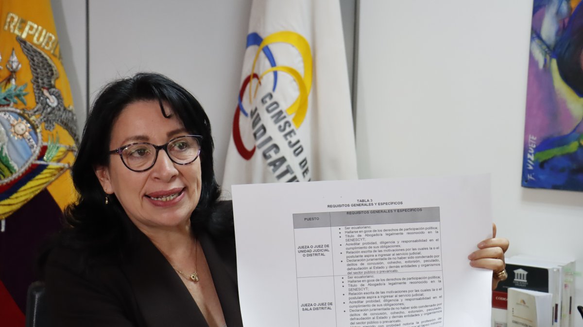 Solanda Goyes, vocal del Consejo de la Judicatura.