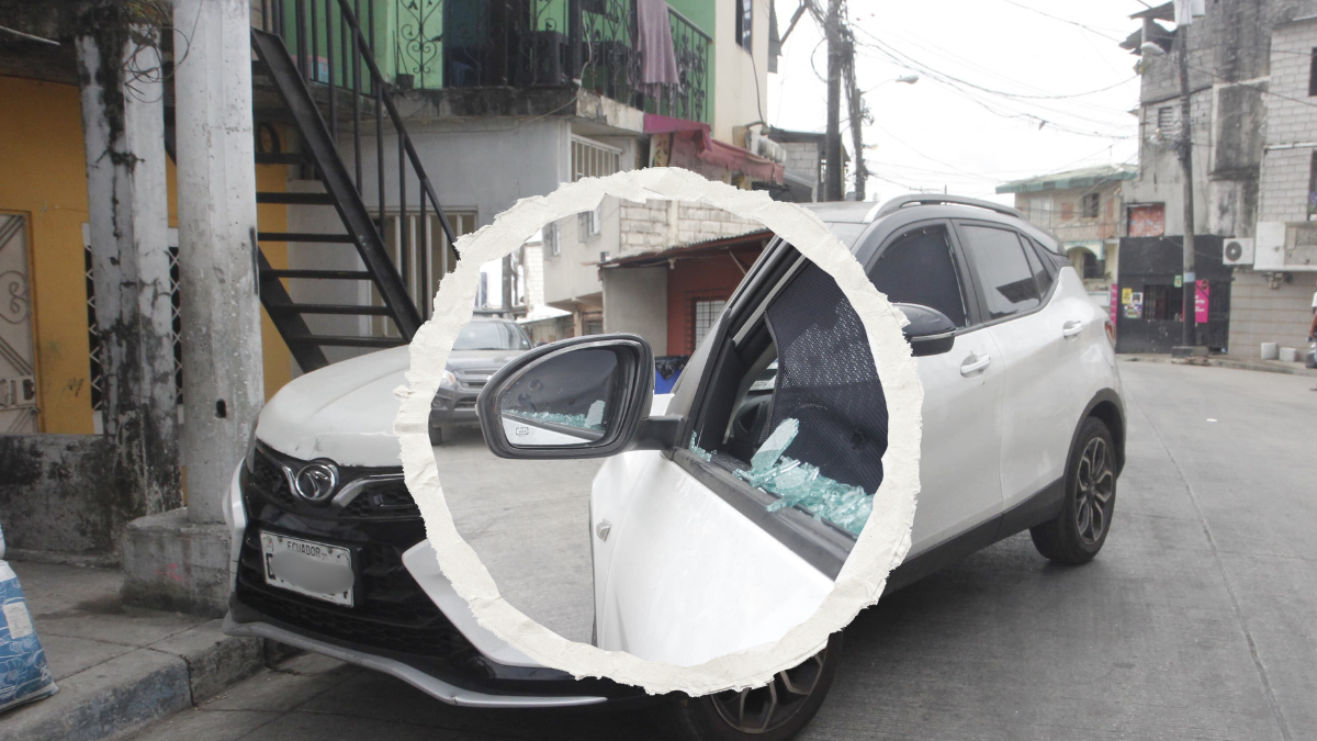 En la cooperativa 1 de Mayo se registró el ataque contra el conductor de este vehículo.