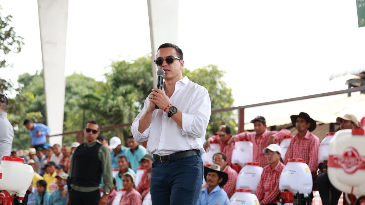 El presidente Daniel Noboa convocó este miércoles 6 de agosto de 2025 a una marcha 