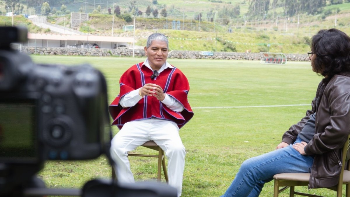 Luis Alfonso Chango, presidente vitalicio y dueño del club Mushuc Runa.