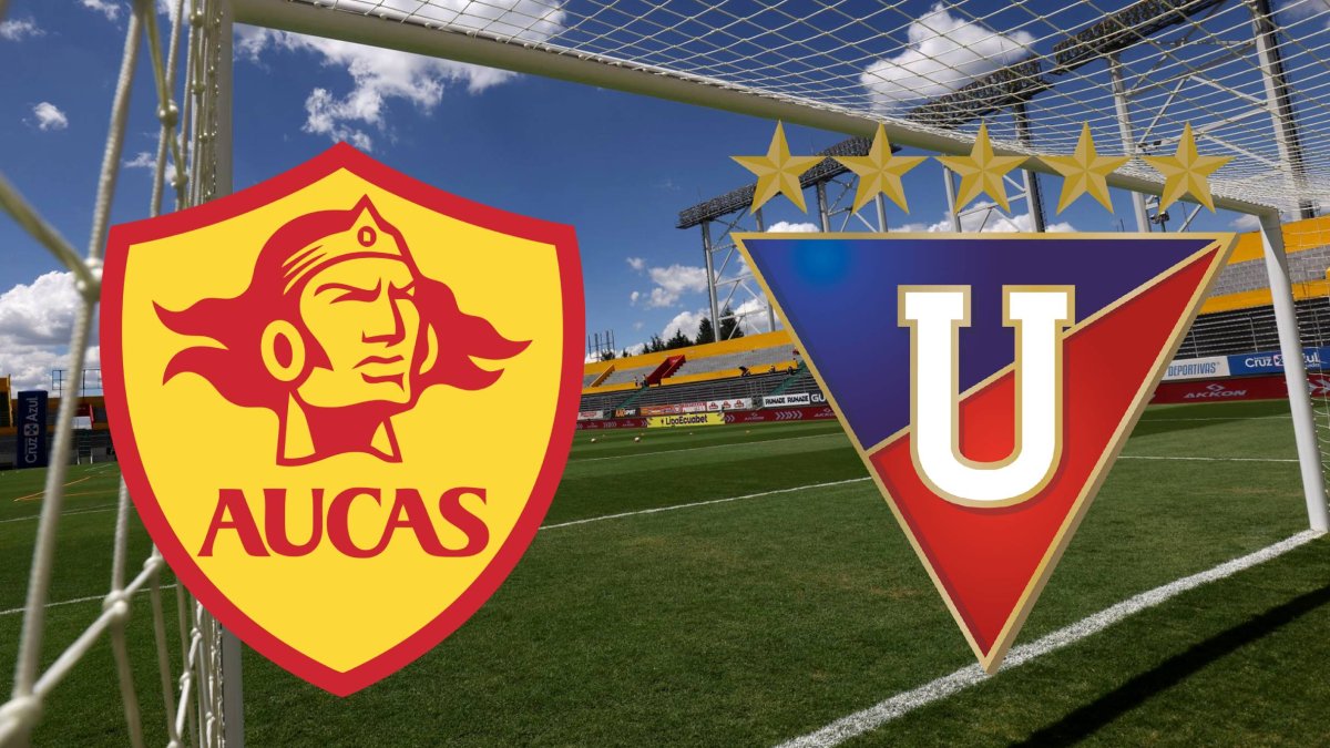 Aucas recibe a Liga de Quito en el estadio Gonzalo Pozo Ripalda.