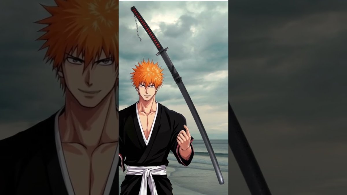 La espada de Ichigo, poder y estilo en una sola hoja.