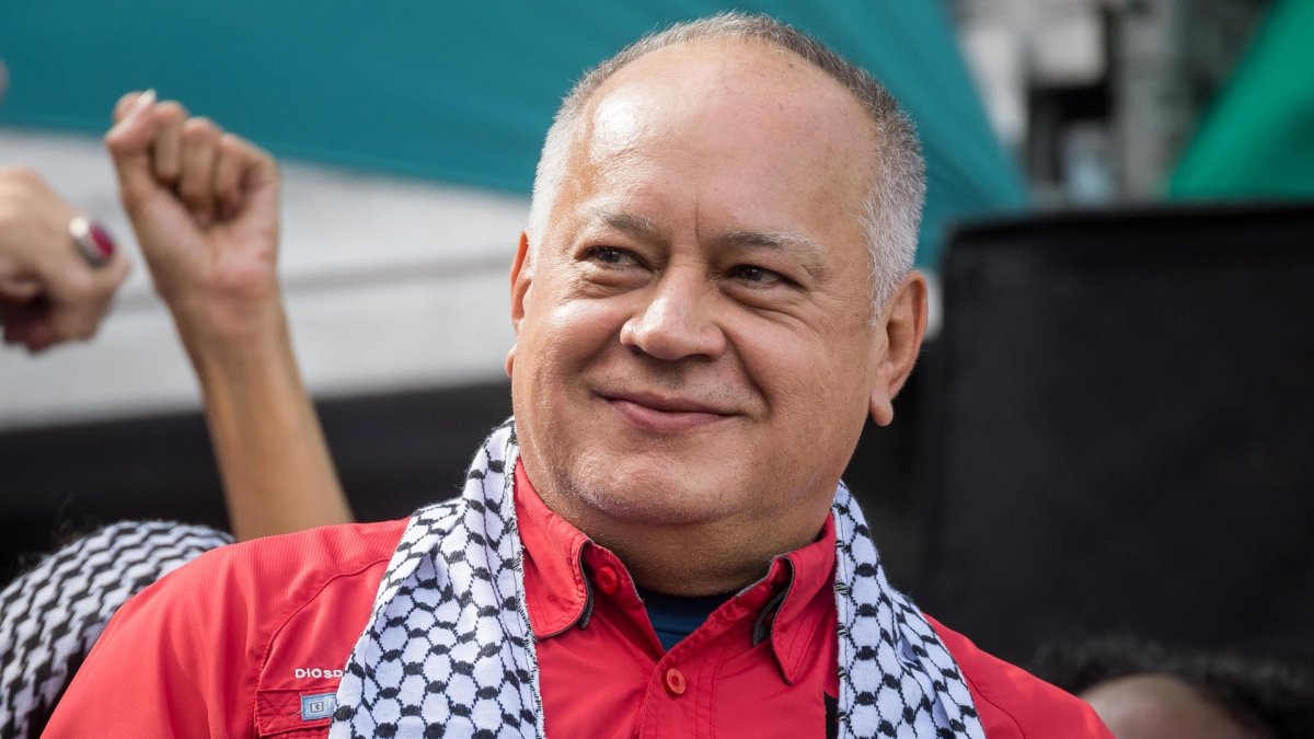 Ministro de Interior y Justicia de Venezuela, Diosdado Cabello, en Caracas (Venezuela).