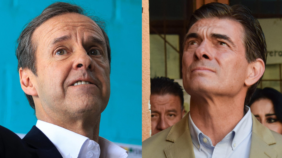 Combo de dos fotografías donde aparecen Jorge Quiroga (i) y Rodrigo Paz Pereira.