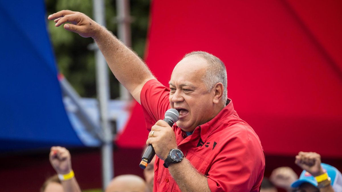 Ministro de Interior y Justicia de Venezuela, Diosdado Cabello.