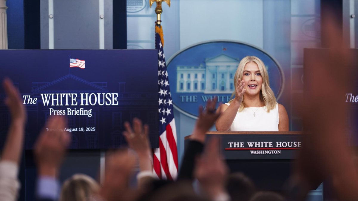 La portavoz de la Casa Blanca, Karoline Leavitt.