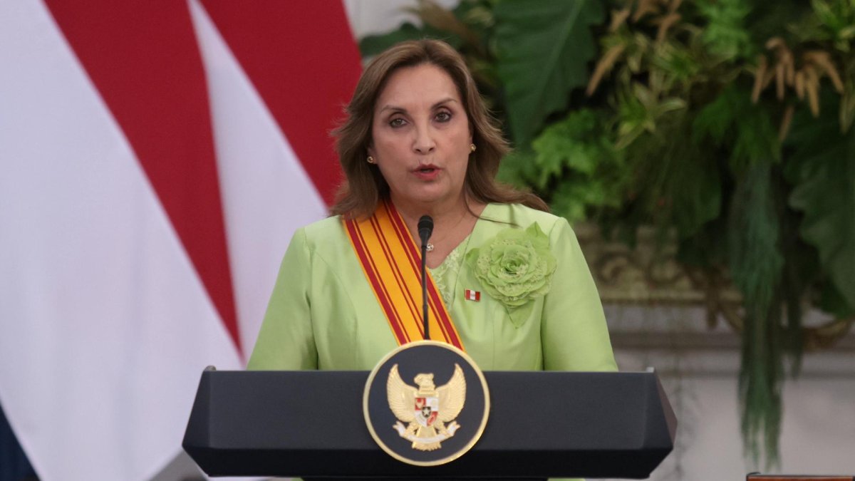 La presidenta de Perú, Dina Boluarte.