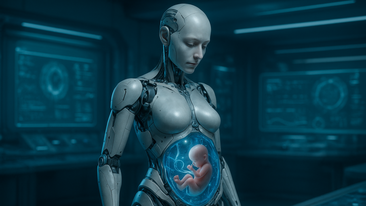 El robot humanoide desarrollado supuestamente en Singapur incorpora un útero artificial capaz de gestar un bebé humano.