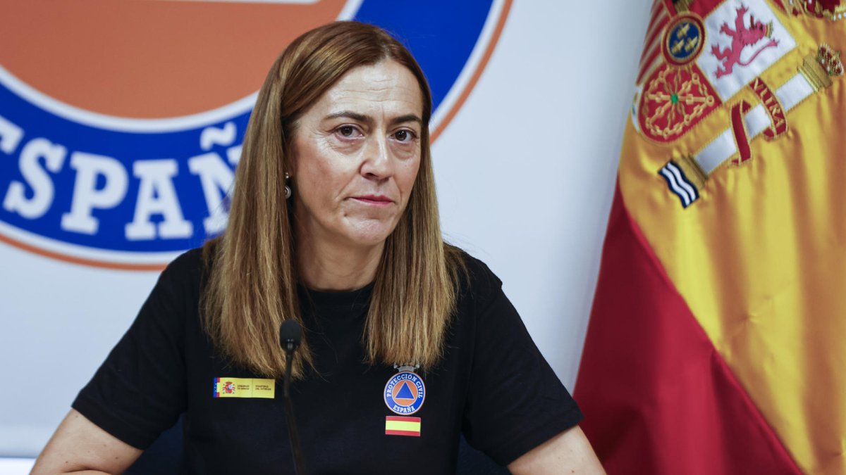 La directora general de Protección Civil, Virginia Barcones, comparece este jueves 21 de agosto de 2025.