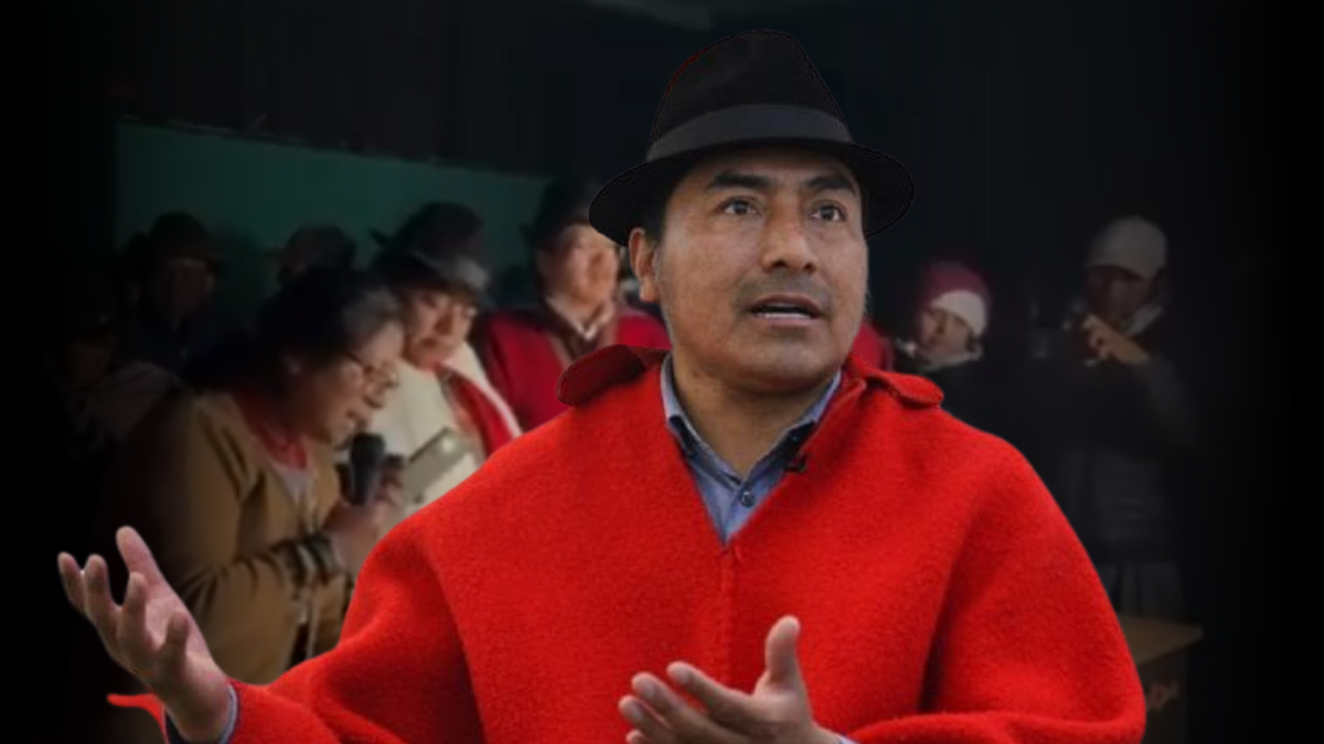 Leonidas Iza fue presidente de la Conaie, además candidato presidencial. Estará al frente de la Ecuarunari hasta el 2029.