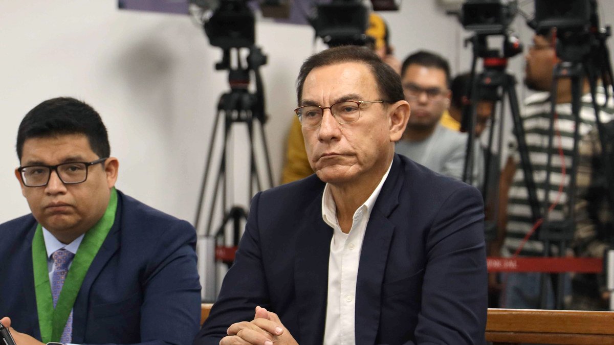 Fotografía de archivo del expresidente de Perú, Martín Vizcarra, en una audiencia en Lima.