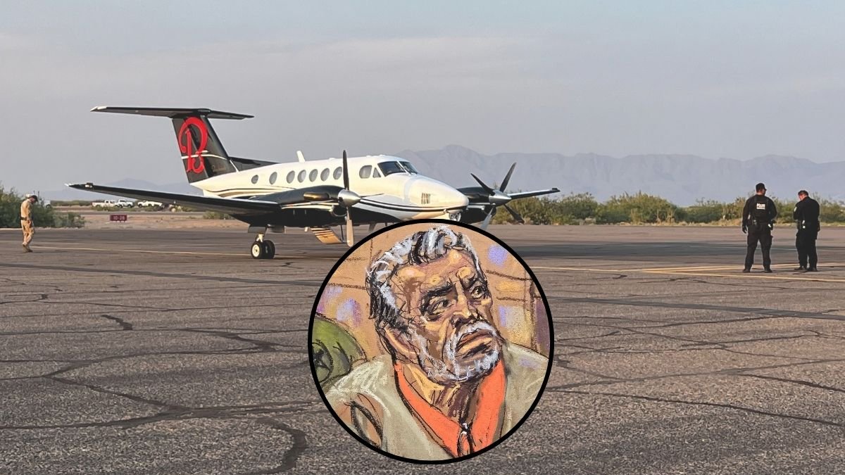 En esta aeronave fue trasladado a Estados Unidos el narcotraficante Ismael