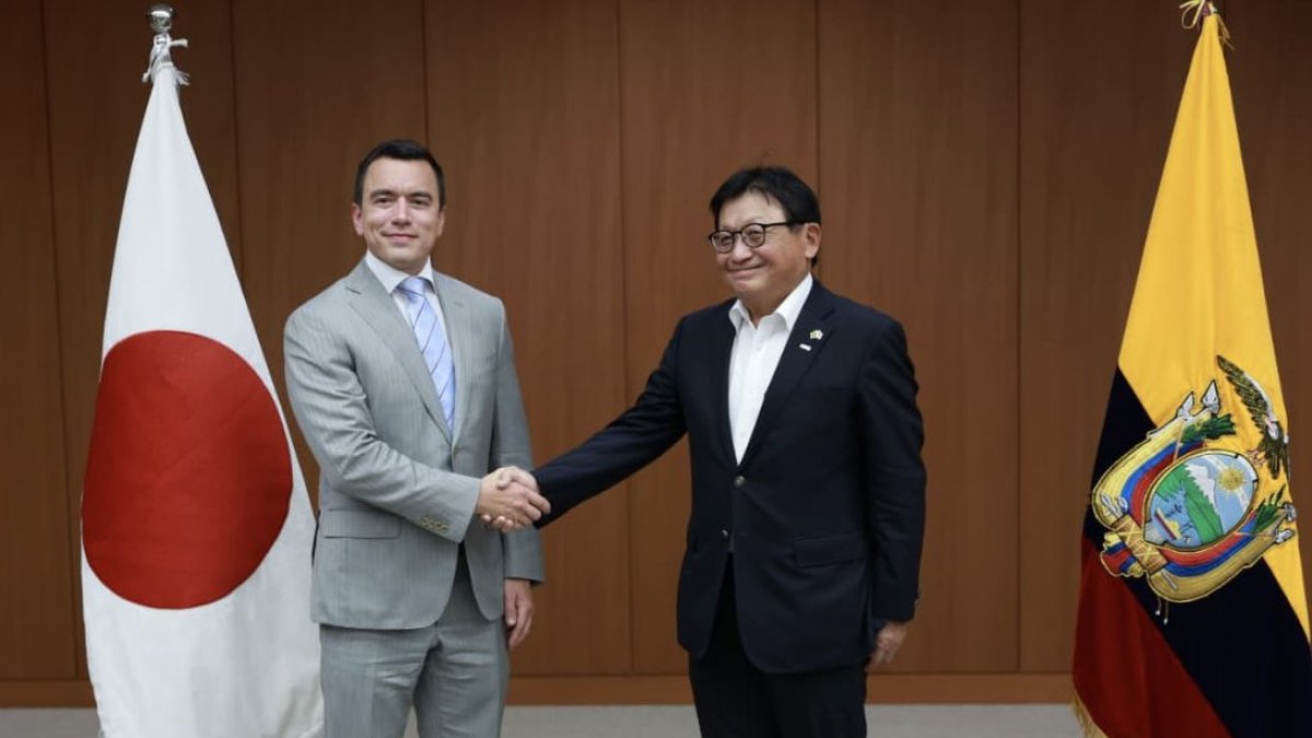 Daniel Noboa cumpliendo agenda oficial en Japón del 26 al 29 de agosto de 2025.
