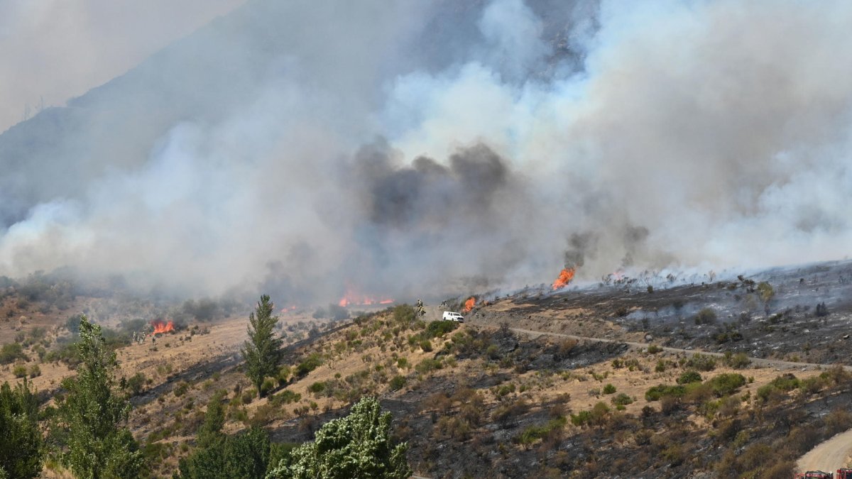 El incendio que quema Fasgar (León) desde el pasado 8 de agosto -21 días-.