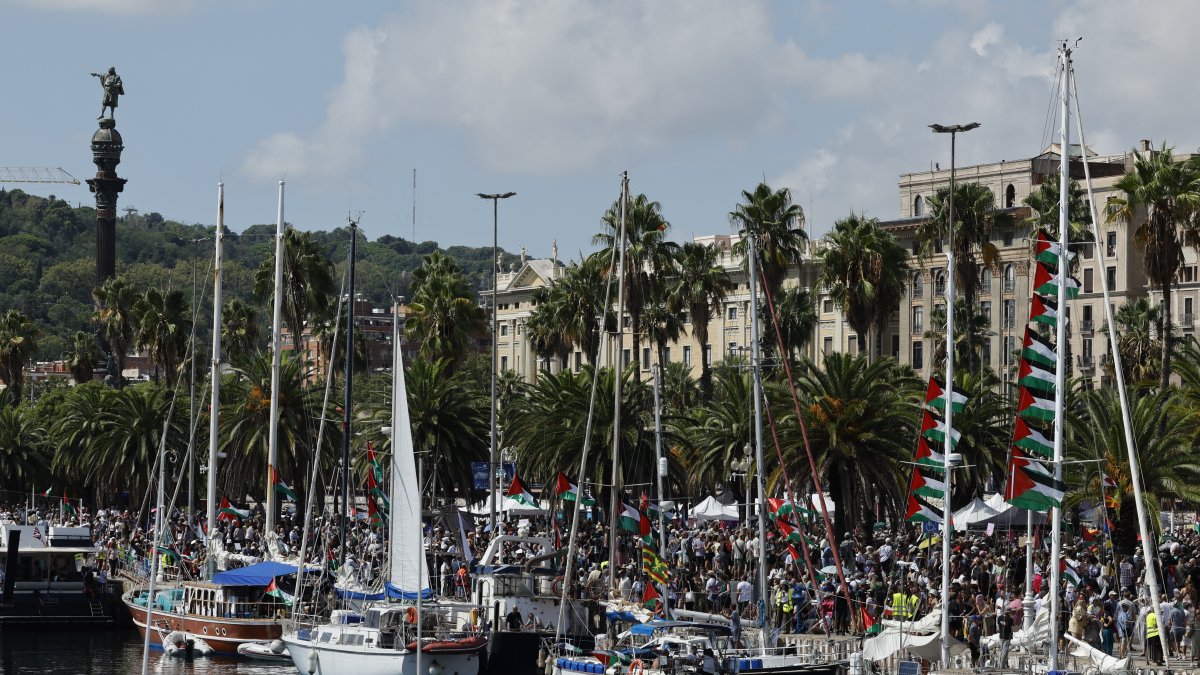 La flotilla Global Sumud sale este domingo desde Barcelona y con destino a Gaza-