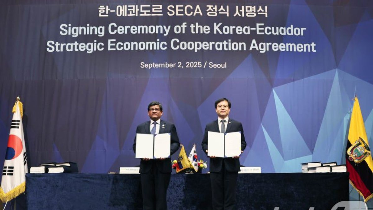 Ecuador y Corea del Sur firmaron  el Acuerdo Estratégico de Cooperación Económica (SECA por sus siglas en inglés).