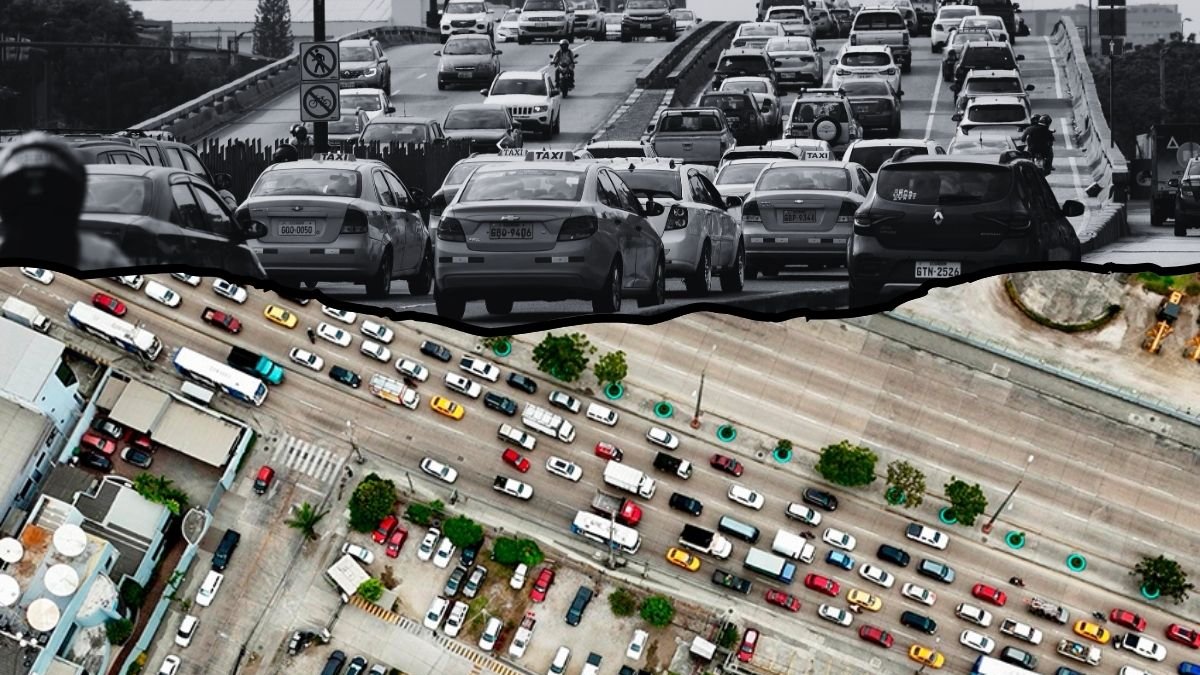 El Municipio de Guayaquil construye dos pasos a desnivel en la avenida Juan Tanca Marengo, con lo que asegura se resolverá la congestión vehicular.