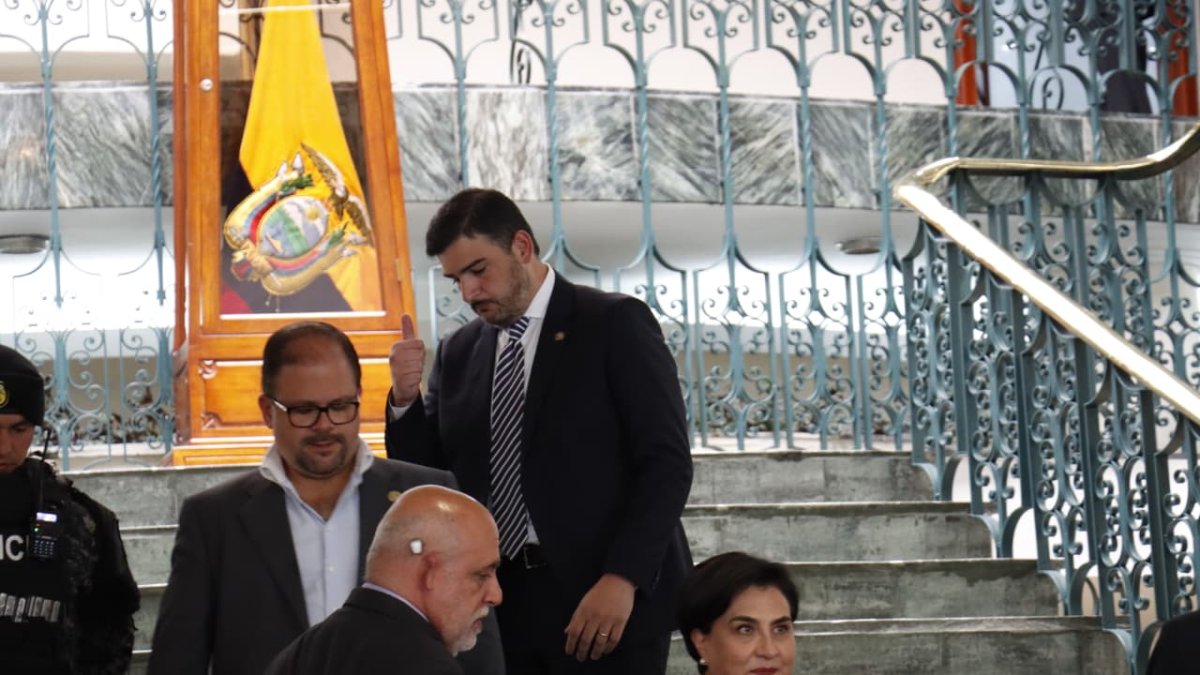 Los alcaldes de Quito, Guayaquil y Cuenca presentaron diagnósticos de seguridad de sus territorios. En la imagen, Aquiles Álvarez, primer edil del Puerto Principal.