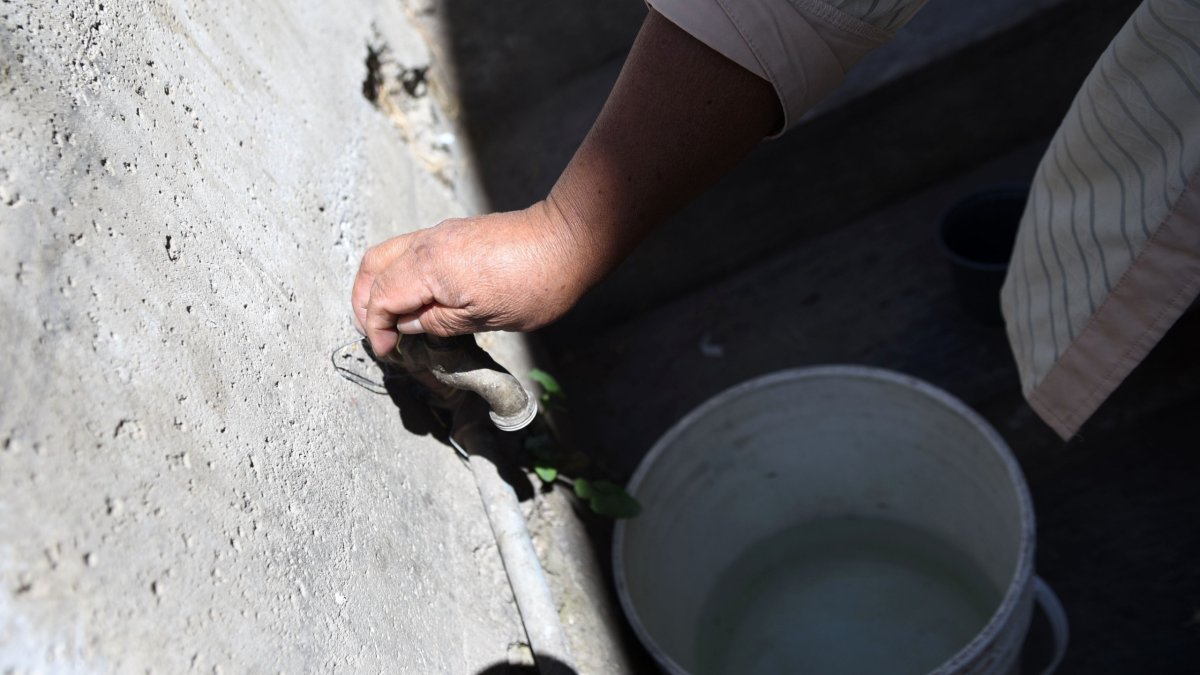 Cortes. En el sector de San José de Pomasqui los cortes de agua son recurrentes.