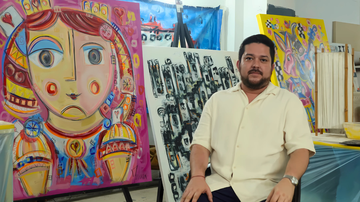 Fernando Insua se dedica al arte como oficio desde los 22 años.