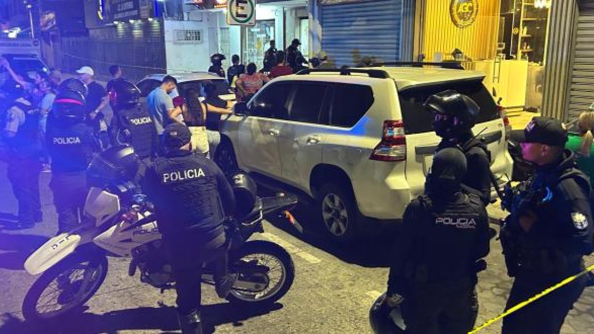 La escena del crimen, en la Alborada, fue acordonada por la Policía la noche del 6 de septiembre.
