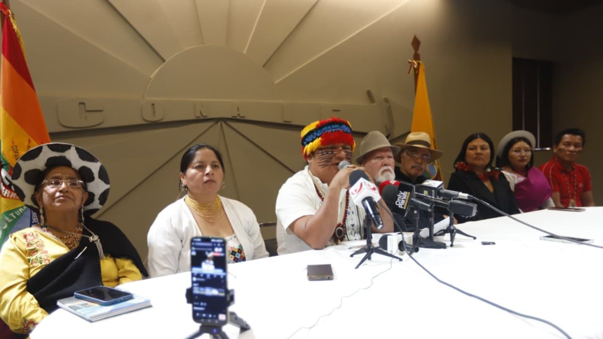 El presidente de la Conaie Marlon Vargas ratificó que las resoluciones del VIII Congreso de la Conaie se respetarán.