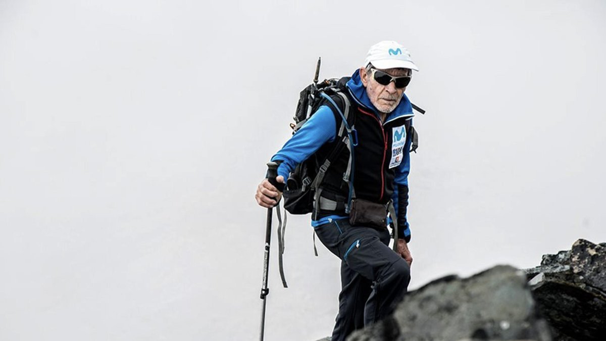 A sus 86 años, el montañero Carlos Soria en Nepal.