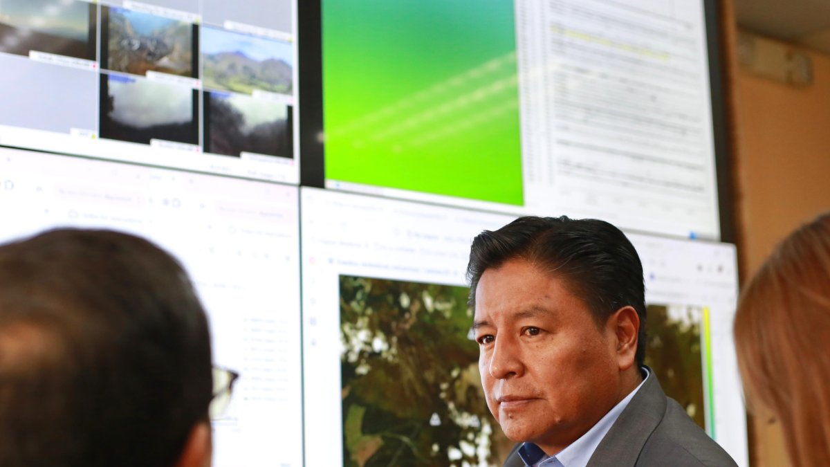 Fabián Iza se posesionó como alcalde de Rumiñahui el 14 de mayo de 2023.