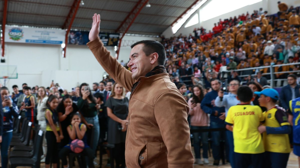 El presidente de la República Daniel Noboa se refirió al proyecto minero en Azuay.