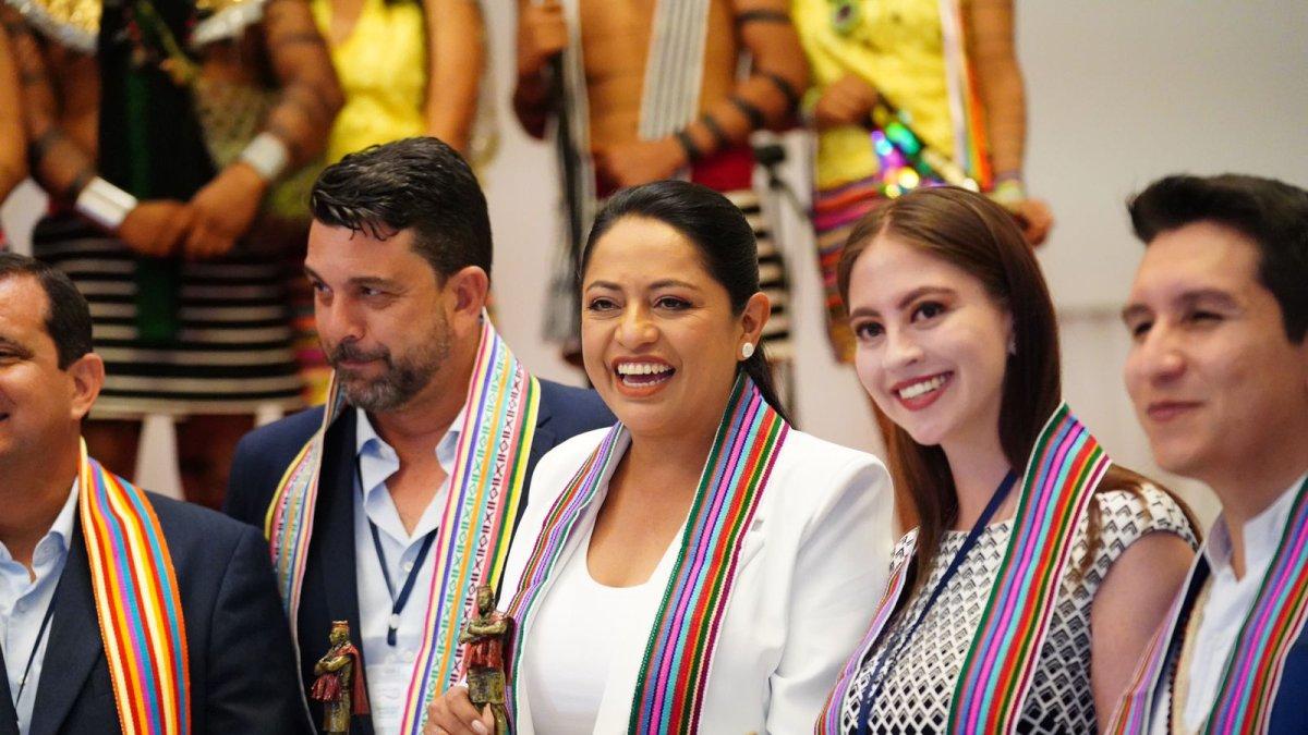 La prefecta de Pichincha, la correísta Paola Pabón, presidió el Congope.