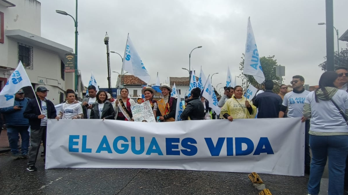 Organizaciones campesinas, indígenas y de la zona urbana de la ciudad llegaron al punto de partida de la gran marcha.
