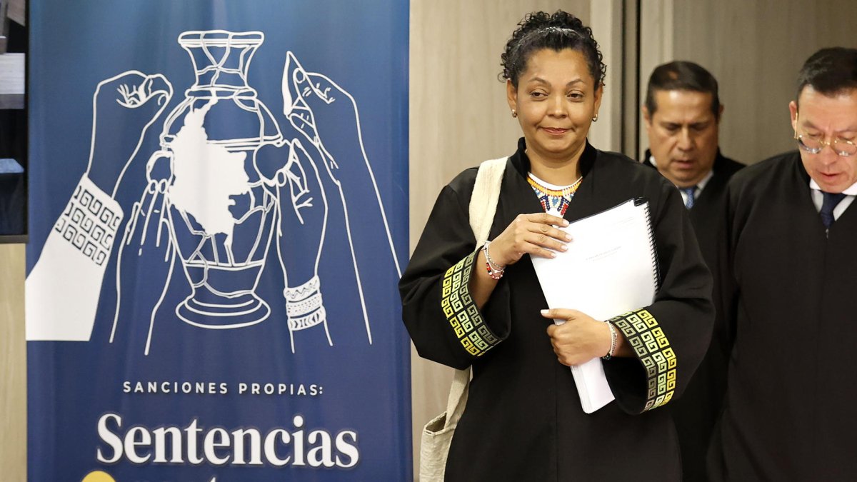 La presidenta de la Sección de Primera Instancia para Casos de Reconocimiento de Verdad y Responsabilidad de la Jurisdicción Especial para la Paz (JEP), Ana Manuela Ochoa Arias.