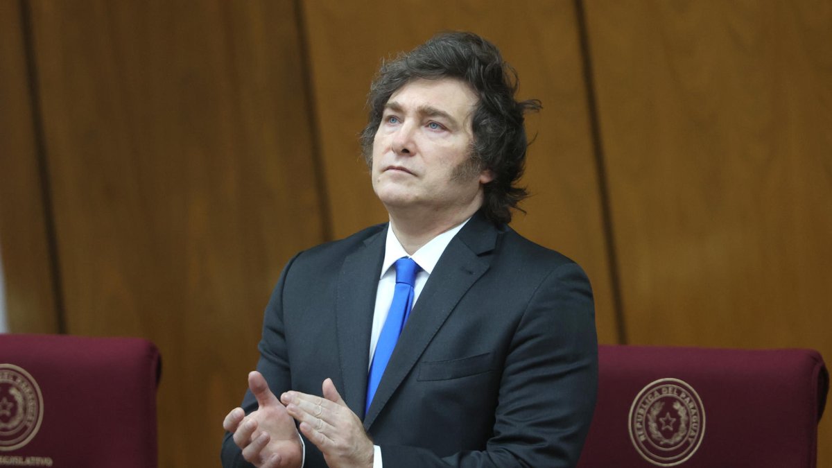 Fotografía que muestra al presidente de Argentina, Javier Milei.