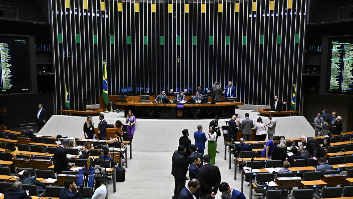 Fotografía de archivo del pleno de la Cámara de Diputados de Brasil.