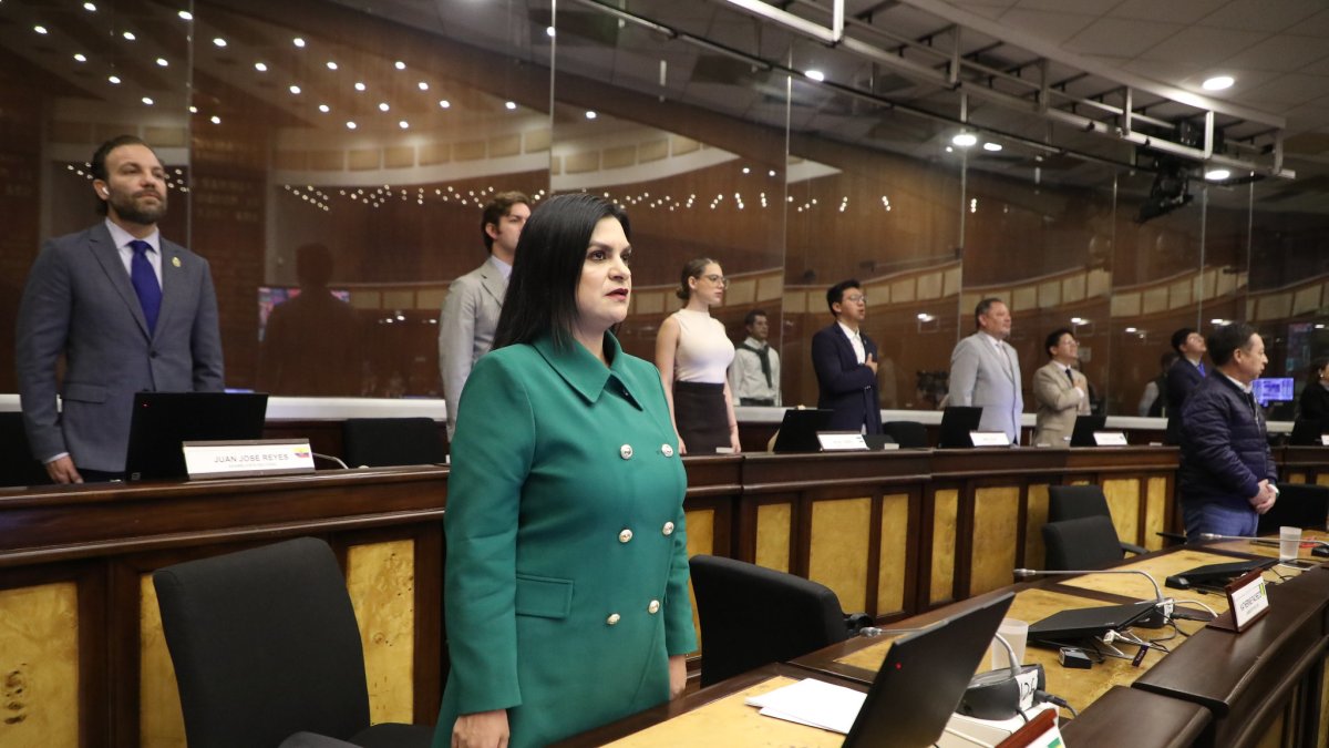 La asambleísta Lucía Pozo mocionó apoyar la convocatoria a una Asamblea Constituyente, pero no obtuvo los votos necesarios.