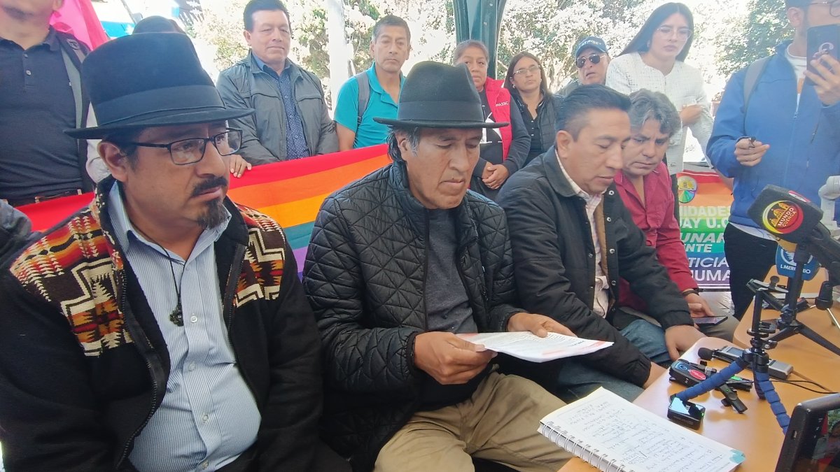 La FOA anunció el inicio del paro indefinido en contra del proyecto minero Loma Larga, en Quimsacocha.