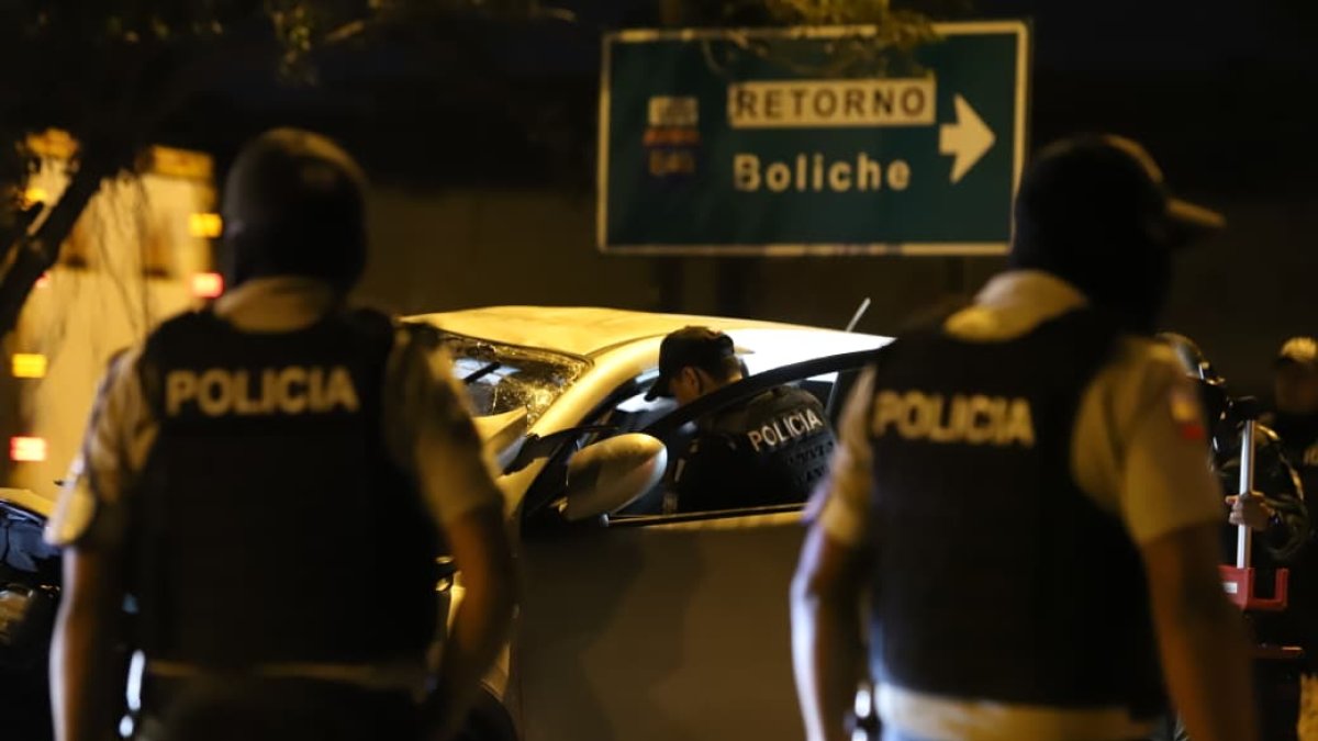 Escena del asesinato del director financiero del Municipio de Durán.