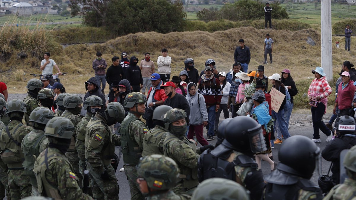 Latacunga. Las protestas en varias ciudades de la Sierra, no cesan.