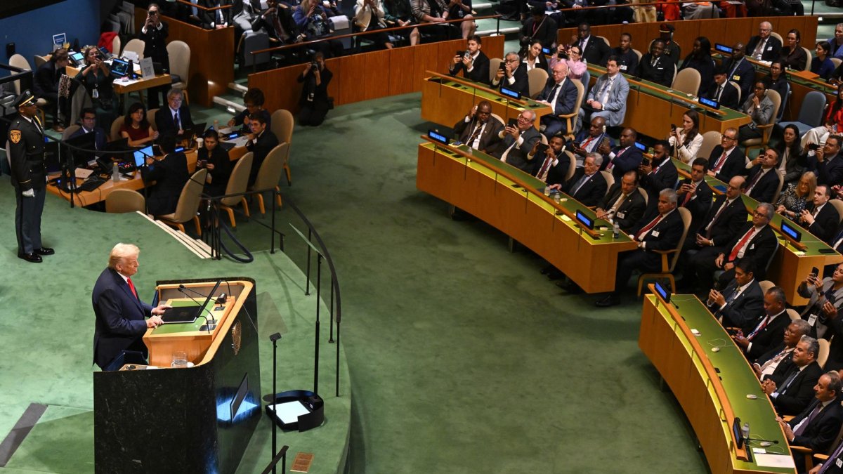 Donald Trump, en la sede de las Naciones Unidas en Nueva York, el 23 de septiembre de 2025.