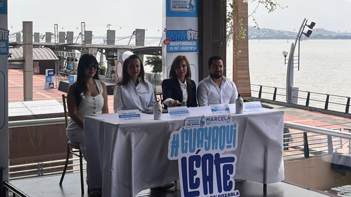 La prefecta Marcela Aguiñaga presentó la agenda Guayaquiléate 2025 para celebrar los 205 años de independencia de Guayaquil.