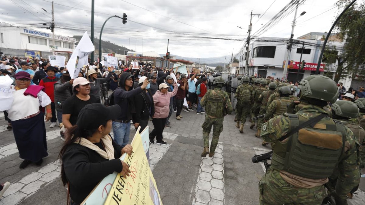 Así luce Otavalo tras la visita de Daniel Noboa en medio de las protestas.