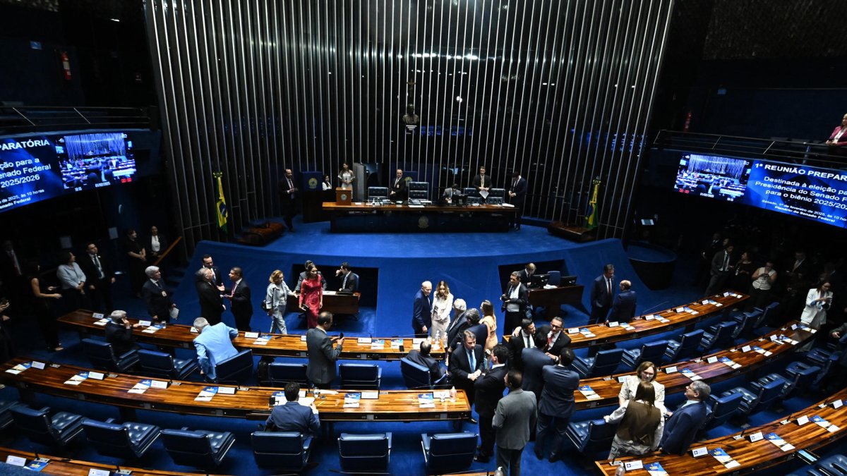 Fotografía de archivo del pleno del Senado Federal en Brasilia (Brasil).