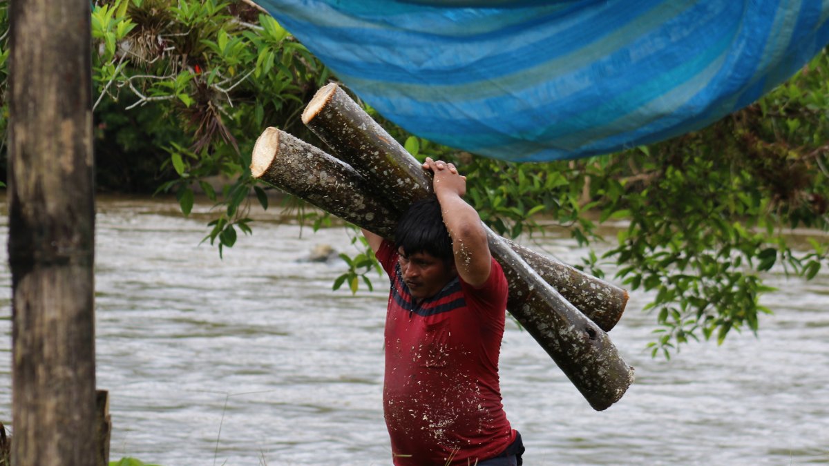 Cotidianidad. Salir a pescar al río, cazar y recolectar madera al bosque, es parte de las costumbres ancestrales de los chachis.