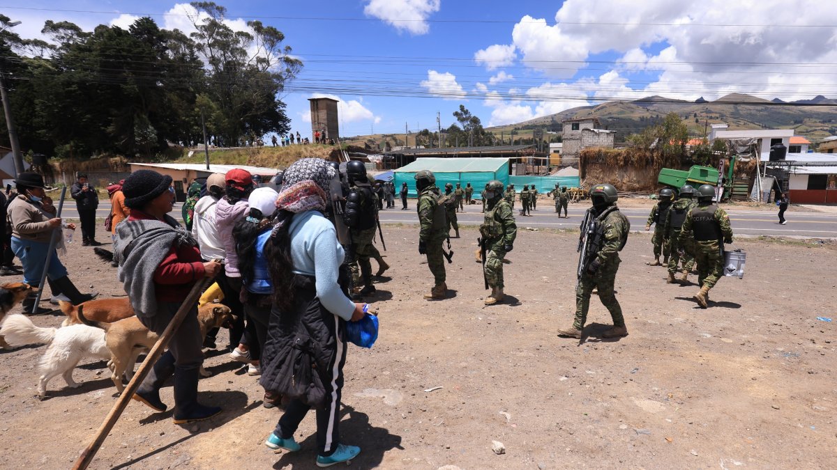 Imbabura se convirtió en el epicentro de las protestas lideradas por la Conaie.