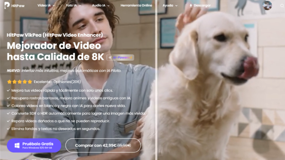 HitPaw VikPea V5 integra inteligencia artificial para llevar la calidad de video a otro nivel
