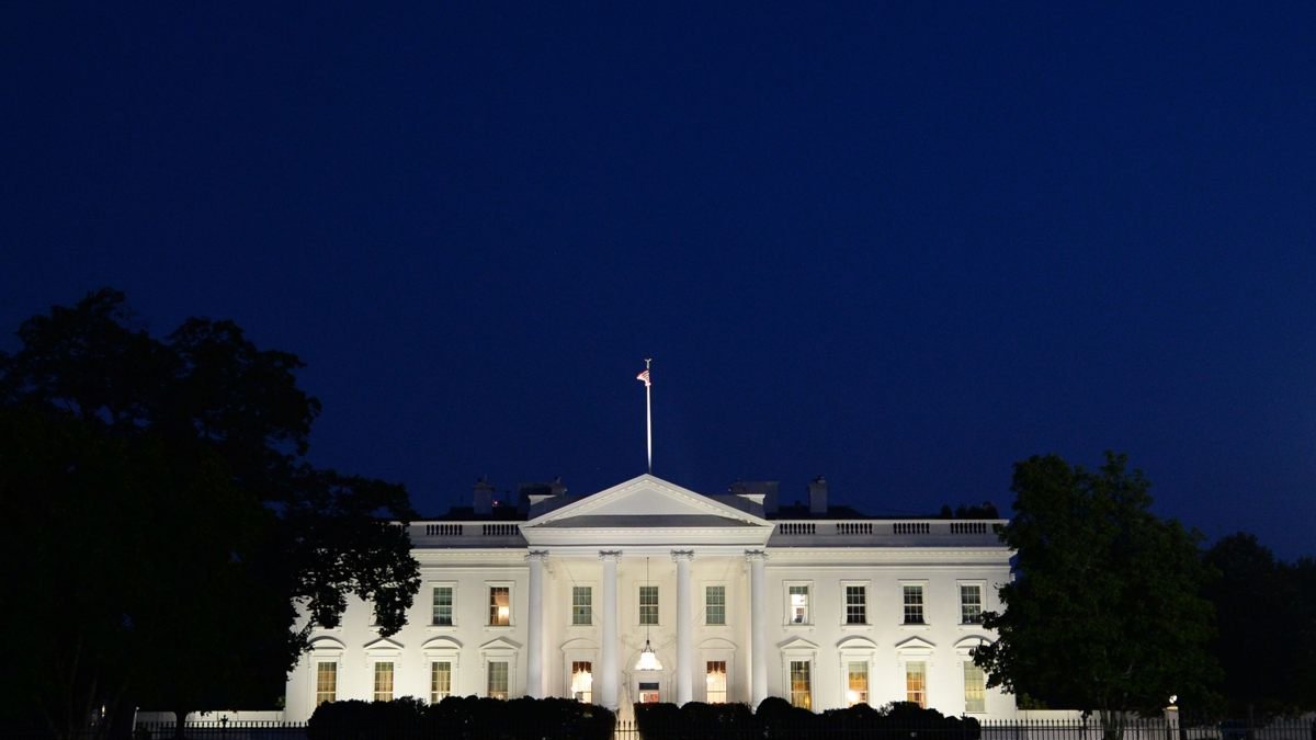 Fotografía de archivo de una vista general de la Casa Blanca.
