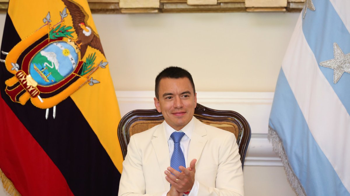 El presidente Daniel Noboa estuvo en Guayaquil durante las fiestas de julio.