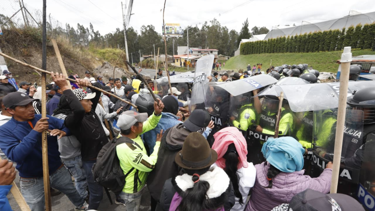 La Conaie aseguró la presencia de infiltrados pero el Gobierno rechaza dicha versión.
